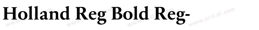 Holland Reg Bold Reg字体转换